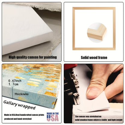 1pc Surreal Abstract Canvas Wall Art - Mid-Century Modern Wrapped Canvas Frame, Vibrant Abstract Design for Indoor\u002FOutdoor Use in Living Room, Bedroom, Office, Bathroom Decor, Large Canvas Wall Art